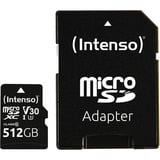 Intenso UHS-I Professional 512 GB microSDXC, Scheda di memoria Nero