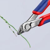 KNIPEX 78 13 125 pinza Pinze per taglio laterale, Pinze per elettronica grigio, Pinze per taglio laterale, Acciaio, Plastica, Blu/Rosso, 12,5 cm, 57 g