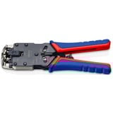KNIPEX 97 51 12 SB, Pinza crimpatrice blu/Rosso