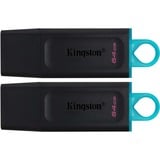 Kingston DTX/64GB-2P Nero/Turchese
