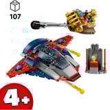 LEGO Captain America contro Thanos, Giochi di costruzione Set da costruzione, 4 anno/i, Plastica, 107 pz, 291 g