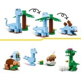 LEGO Classic 11041 Dinosauri Creativi, Giochi Bambini 5+, Colorati Animali Giocattolo da Costruire come T. Rex e Triceratopo, Giochi di costruzione Giochi Bambini 5+, Colorati Animali Giocattolo da Costruire come T. Rex e Triceratopo, Set da costruzione, 5 anno/i, Plastica, 450 pz, 590 g