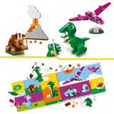 LEGO Classic 11041 Dinosauri Creativi, Giochi Bambini 5+, Colorati Animali Giocattolo da Costruire come T. Rex e Triceratopo, Giochi di costruzione Giochi Bambini 5+, Colorati Animali Giocattolo da Costruire come T. Rex e Triceratopo, Set da costruzione, 5 anno/i, Plastica, 450 pz, 590 g