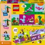 LEGO Classic 11041 Dinosauri Creativi, Giochi Bambini 5+, Colorati Animali Giocattolo da Costruire come T. Rex e Triceratopo, Giochi di costruzione Giochi Bambini 5+, Colorati Animali Giocattolo da Costruire come T. Rex e Triceratopo, Set da costruzione, 5 anno/i, Plastica, 450 pz, 590 g