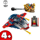 LEGO ǀ Marvel 76319 Capitan America Contro Thanos, Giocattolo Avengers con Aereo e 2 Minifigure dei Supereroi, Idea Regalo 4+, Giochi di costruzione Giocattolo Avengers con Aereo e 2 Minifigure dei Supereroi, Idea Regalo 4+, Set da costruzione, 4 anno/i, Plastica, 107 pz, 291 g