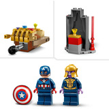 LEGO ǀ Marvel 76319 Capitan America Contro Thanos, Giocattolo Avengers con Aereo e 2 Minifigure dei Supereroi, Idea Regalo 4+, Giochi di costruzione Giocattolo Avengers con Aereo e 2 Minifigure dei Supereroi, Idea Regalo 4+, Set da costruzione, 4 anno/i, Plastica, 107 pz, 291 g