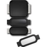 Neff Z9403FF0 set di pentole 5 pz, Set di padelle accaio/Nero, Set misto, Argento, Argento, Vetro, 220 °C, 4,2 kg