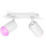 Philips Hue White & Color Ambiance Fugato spot doppio, Luce LED bianco