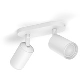 Philips Hue White & Color Ambiance Fugato spot doppio, Luce LED bianco