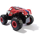 Spin Master Monster Jam, veicolo Monster Truck radiocomandato Marvel The Amazing Spider-Man, in scala 1:24, giocattoli per bambini e bambine da 4 anni in su, RC Monster Jam , veicolo Monster Truck radiocomandato Marvel The Amazing Spider-Man, in scala 1:24, giocattoli per bambini e bambine da 4 anni in su, Monster truck, 4 anno/i, Plastica, Nero, Rosso