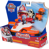 Spin Master PAW Patrol Fire Rescue: Barca di Salvataggio di Zuma con Personaggio, Salvagente Lanciabile e Procione, Giocattoli per Bambini e Bambine, 3+ Anni,  veicolo da gioco PAW Patrol Fire Rescue: Barca di Salvataggio di Zuma con Personaggio, Salvagente Lanciabile e Procione, Giocattoli per Bambini e Bambine, 3+ Anni, Barca, 3 anno/i, Plastica, Nero, Arancione