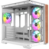 Thermaltake CA-1Z2-00M6WN-WS, Chassis Tower bianco/legno