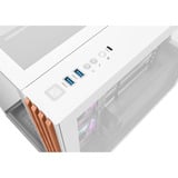 Thermaltake CA-1Z2-00M6WN-WS, Chassis Tower bianco/legno