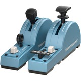 Thrustmaster TCA Quadrant Add-On Airbus Edition Nero, Blu Simulazione di Volo PC, Leve di Spinta Blu-grigio/Nero, Simulazione di Volo, PC, Nero, Blu, Windows 10,Windows 8, 45 mm, 225 mm