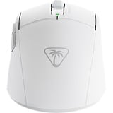 Turtle Beach Burst II Air - Mouse da gioco wireless da 2,4 GHz, ultraleggero da 47 g, sensore ottico a 26.000 DPI, batteria da 120 ore - Bianco bianco, 4 GHz, ultraleggero da 47 g, sensore ottico a 26.000 DPI, batteria da 120 ore - Bianco, Mano destra, Ottico, RF senza fili + Bluetooth, 26000 DPI, Bianco