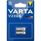 VARTA ALKALINE V23GA (Batteria Speciale, 12V) Blister da 2 12V) Blister da 2, Batteria monouso, A23, Alcalino, 12 V, 2 pz, 50 mAh