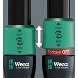 Wera Chiave dinamometrica con quadrato passante Click-Torque Lock C 3 R/L Nero/Verde