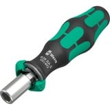 Wera Kraftform Kompakt 838 RA S Imperial Set 1, con funzione a cricchetto, Set di bit Nero/Verde