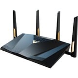 ASUS RT-BE88U router wireless 10 Gigabit Ethernet Dual-band (2.4 GHz/5 GHz) Nero, Grigio Wi-Fi 7 (802.11be), Dual-band (2.4 GHz/5 GHz), Collegamento ethernet LAN, Nero, Grigio, Router da tavolo