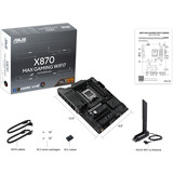 ASUS X870 MAX GAMING WIFI7 AMD X870 Socket AM5 ATX, Scheda madre AMD, Socket AM5, AMD Ryzen 7000 Series, AMD Ryzen 8000 Series, AMD Ryzen 9000 Series, DDR5-SDRAM, 256 GB, DIMM