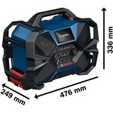 Bosch GPB 18VH-6 SRC, Radio sito lavoro blu/Nero