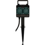 Brennenstuhl 1154430 presa energia Nero, Ciabatta Nero, Nero, IP44, 230 V, 16 A