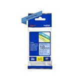 Brother Nastro per etichettatura 18mm, Nastro di scrittura Nero su blu, TZe, Grigio, Trasferimento termico, Filippine, 5 anno/i