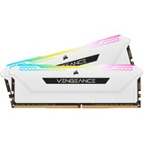 Corsair Vengeance CMH16GX4M2E3200C16W memoria 16 GB 2 x 8 GB DDR4 3200 MHz bianco, 16 GB, 2 x 8 GB, DDR4, 3200 MHz, 288-pin DIMM