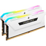 Corsair Vengeance CMH16GX4M2E3200C16W memoria 16 GB 2 x 8 GB DDR4 3200 MHz bianco, 16 GB, 2 x 8 GB, DDR4, 3200 MHz, 288-pin DIMM