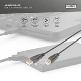 Digitus Cavo di collegamento USB 2.0 USB-A (spina) > USB-B (spina) Nero
