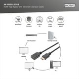 Digitus Cavo di prolunga HDMI High Speed con Ethernet Nero