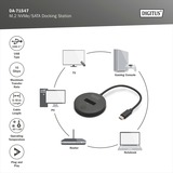 Digitus DA-71547, Docking station Nero