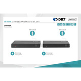 Digitus DS-55508, Estensione HDMI Nero