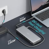 Digitus Docking station USB-C 13 porte grigio/Nero