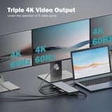 Digitus Docking station USB-C 13 porte grigio/Nero