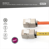 Digitus Modulo Keystone Cat.6a, schermato, Modulo di Keystone argento