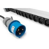 Digitus PDU IT base con profilo in alluminio, 24x C13, 4x C19, Ciabatta Nero/alluminio