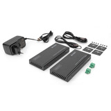 Digitus Set Extender HDMI 4K HDBaseT, 150 Metri, Estensione HDMI Nero