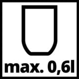 EINHELL 4133000 accessorio per spruzzatore di vernice Contenitore per vernice a spruzzo, Pistola a spruzzo argento, Contenitore per vernice a spruzzo, Metallico, Bianco, 190 mm, 170 mm, 17 cm, 110 mm