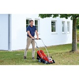 EINHELL GE-CM 18/33 Li (1x4,0Ah) Tagliaerba a spinta Batteria Nero, Rosso rosso/Nero, 0Ah), Tagliaerba a spinta, 33 cm, 2,5 cm, 6,5 cm, 30 L, 4 ruota(e)
