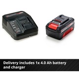 EINHELL GE-CM 18/33 Li (1x4,0Ah) Tagliaerba a spinta Batteria Nero, Rosso rosso/Nero, 0Ah), Tagliaerba a spinta, 33 cm, 2,5 cm, 6,5 cm, 30 L, 4 ruota(e)