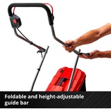 EINHELL GE-CM 18/33 Li (1x4,0Ah) Tagliaerba a spinta Batteria Nero, Rosso rosso/Nero, 0Ah), Tagliaerba a spinta, 33 cm, 2,5 cm, 6,5 cm, 30 L, 4 ruota(e)