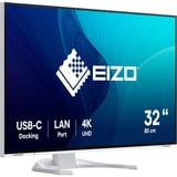 EIZO FlexScan EV3240X-WT Monitor PC 80 cm (31.5") 3840 x 2160 Pixel 4K Ultra HD LCD Bianco, Monitor LED bianco, 80 cm (31.5"), 3840 x 2160 Pixel, 4K Ultra HD, LCD, 5 ms, Bianco