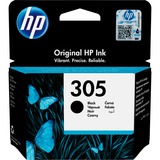 HP Cartuccia di inchiostro nero originale 305 Resa standard, Inchiostro a base di pigmento, 2 ml, 120 pagine, 1 pz, Confezione singola