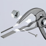 KNIPEX Cobra ES 87 51 180, 180mm, Tubi, pinza regolabile Nero/Rosso