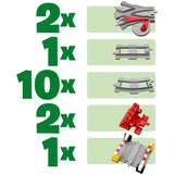 LEGO DUPLO Binari ferroviari, Giochi di costruzione Set da costruzione, 2 anno/i, 23 pz, 661 g