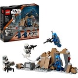 LEGO Star Wars 75373 Battle Pack Agguato su Mandalore, Gioco d'Avventura per Bambini 6+ con 4 Personaggi con Armi e Jetpack, Giochi di costruzione Gioco d'Avventura per Bambini 6+ con 4 Personaggi con Armi e Jetpack, Set da costruzione, 6 anno/i, Plastica, 109 pz, 148 g