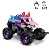 LEGO Technic Monster Jam Sparkle Smash con motore a retrocarica, Giochi di costruzione 