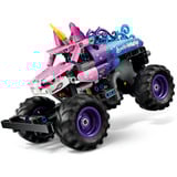LEGO Technic Monster Jam Sparkle Smash con motore a retrocarica, Giochi di costruzione 