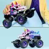 LEGO Technic Monster Jam Sparkle Smash con motore a retrocarica, Giochi di costruzione 
